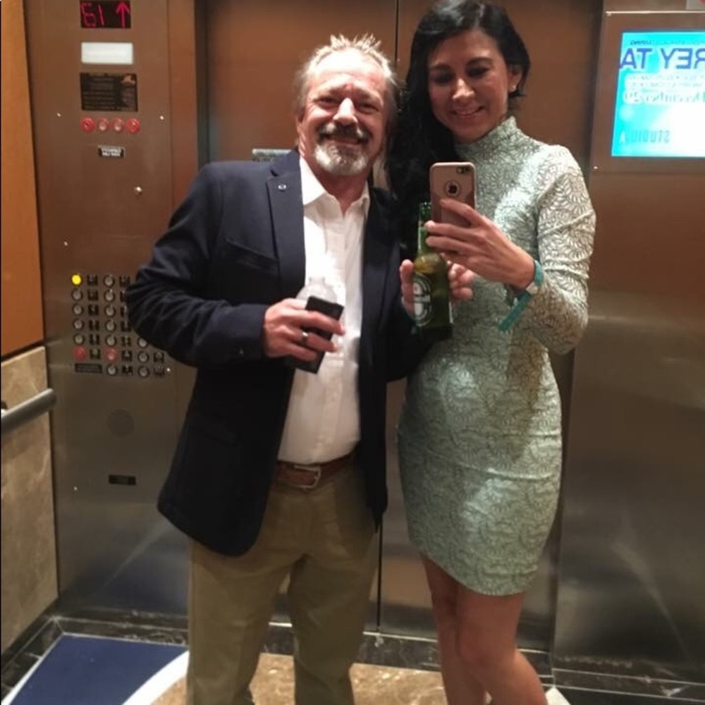 Dress the Population Mint lace dress